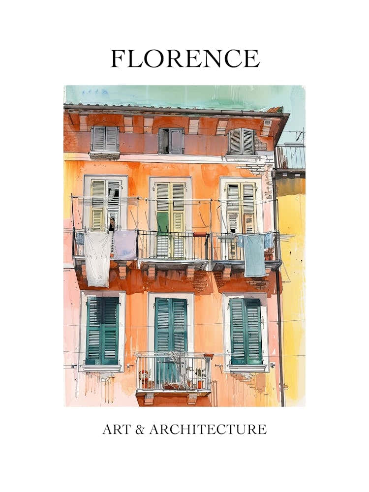 Florence Travel And Architecture Poster 1