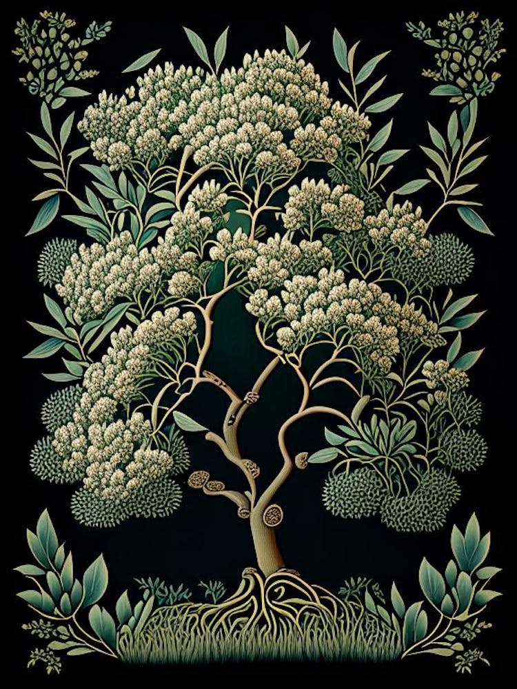 Tea Tree Herb Vintage Botanical