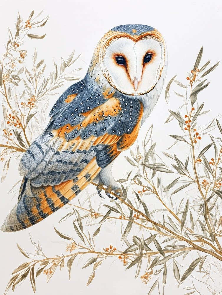 Barn Owl Drawing 2