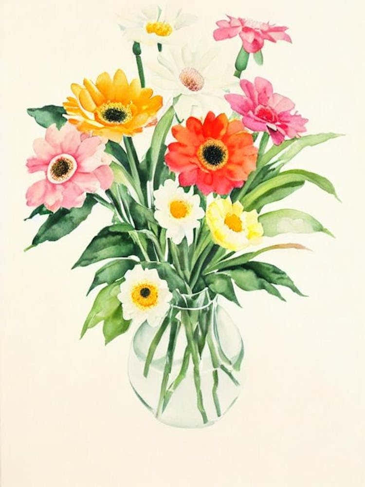 Gerberas 1 Vintage Flowers Flower