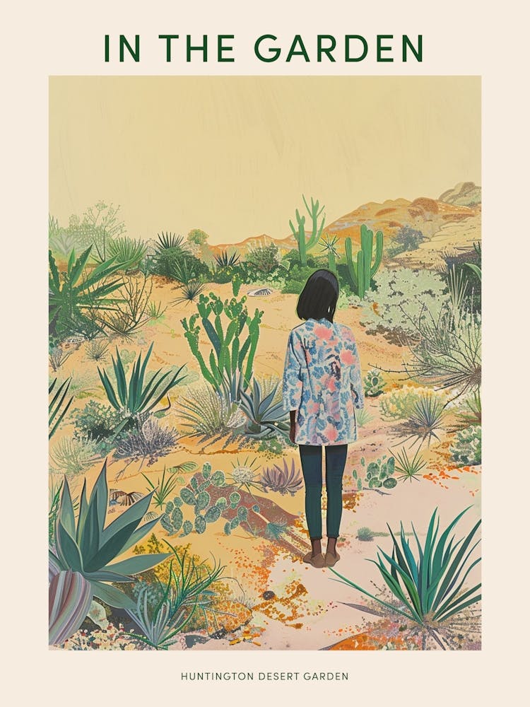 In The Garden Poster Huntington Desert Garden Usa 4