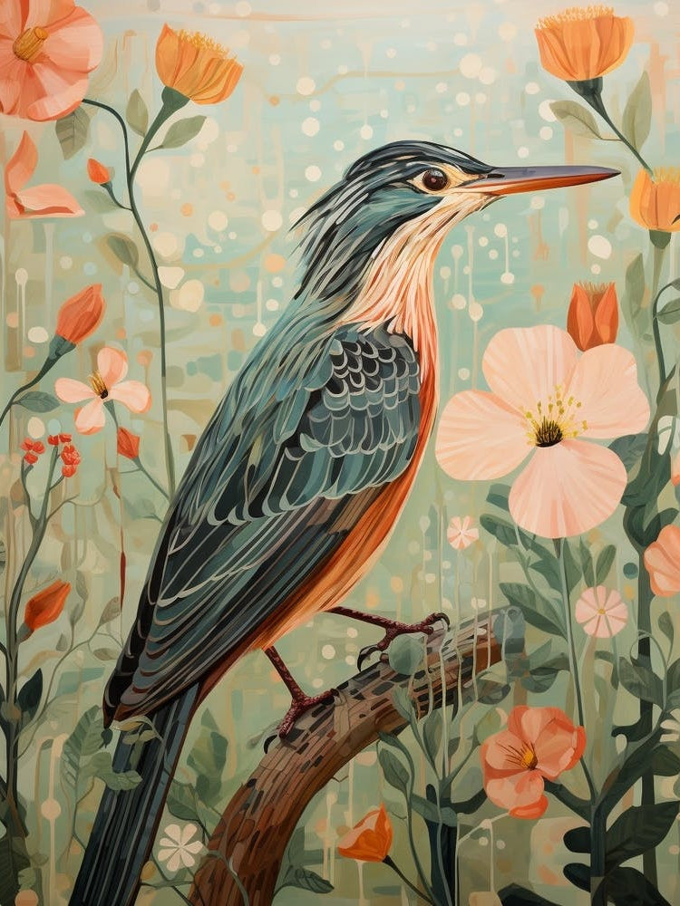 Green Heron 1 Detailed Bird Painting