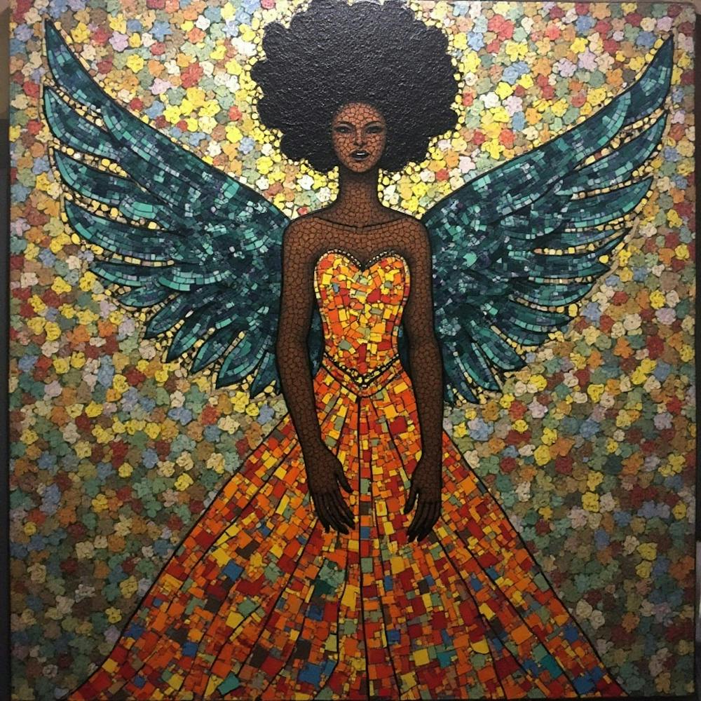 African American Black Angel