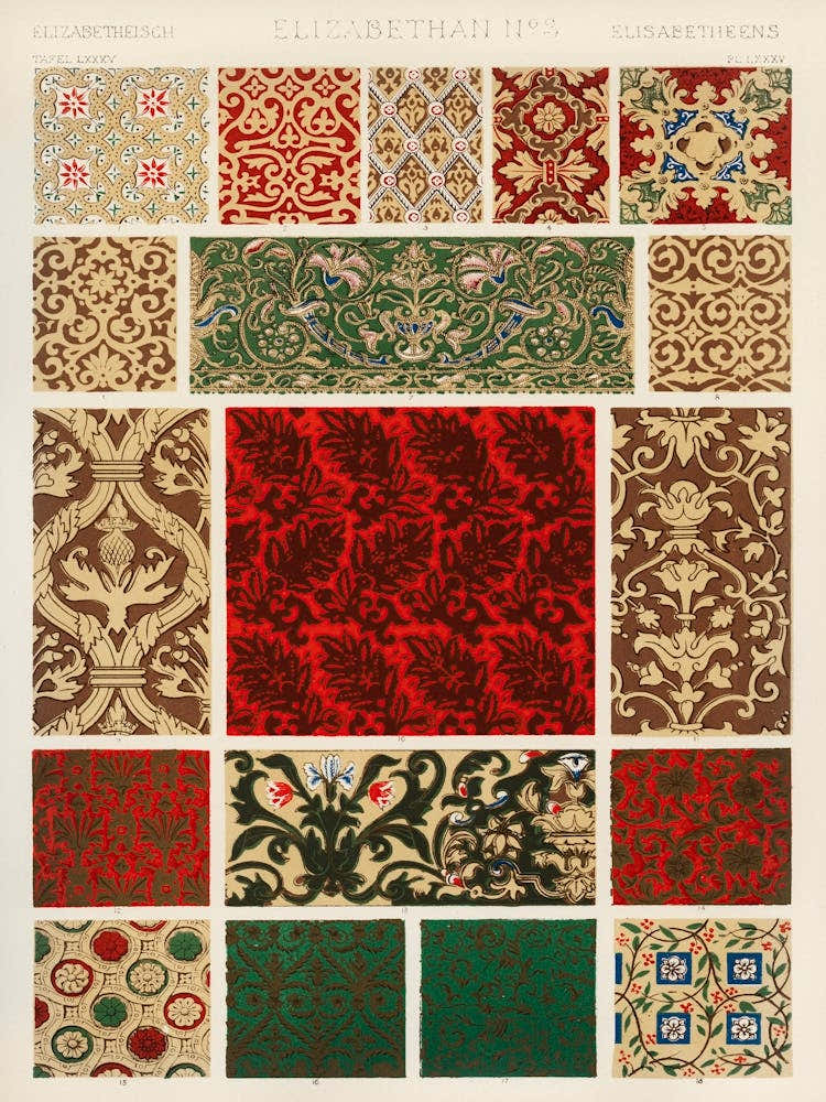 Vintage Pattern Illustration, Owen Jones