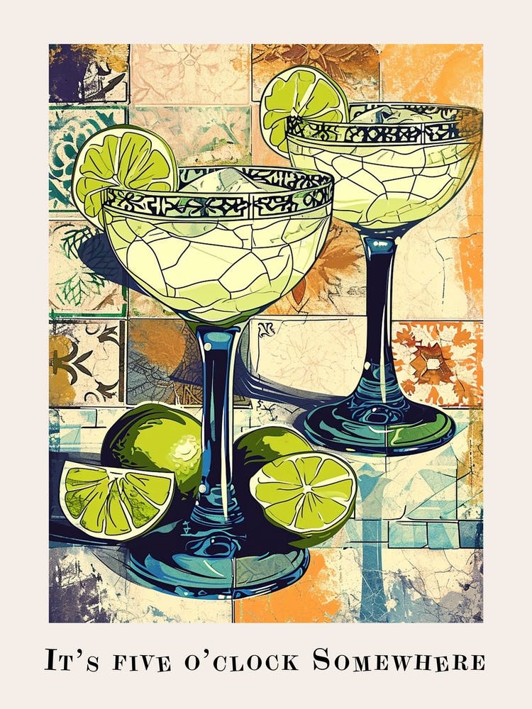 It S Five O Clock Somewhere Tile Poster