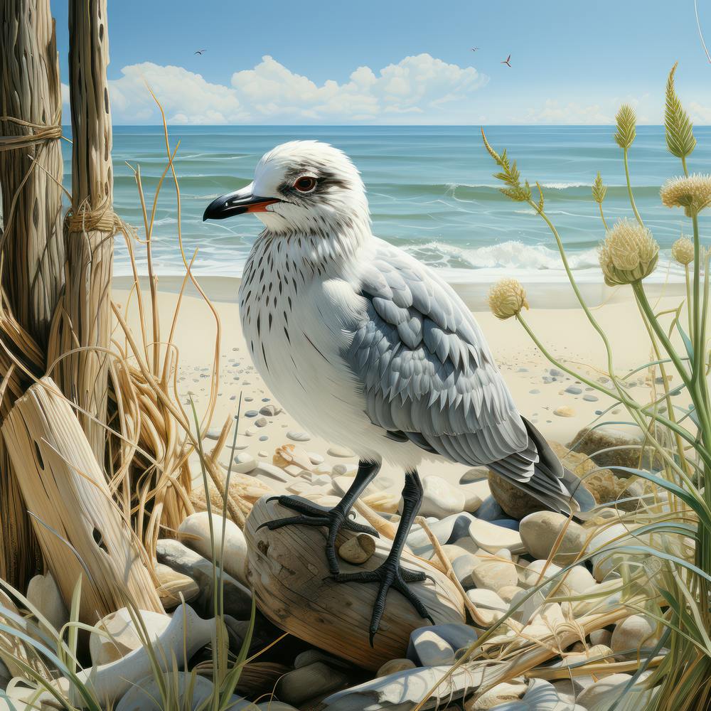 Seagull On The Beach 1