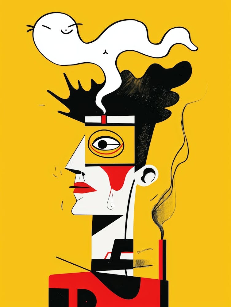 Man Smoking A Cigarette 1