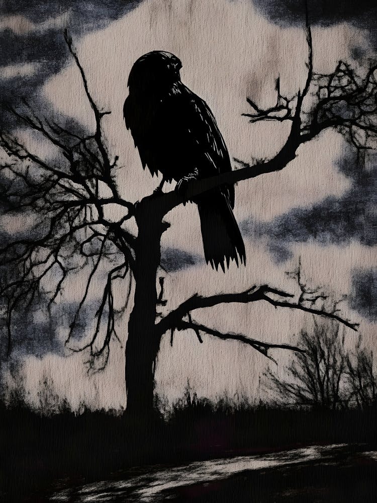 Crow In The Tree
