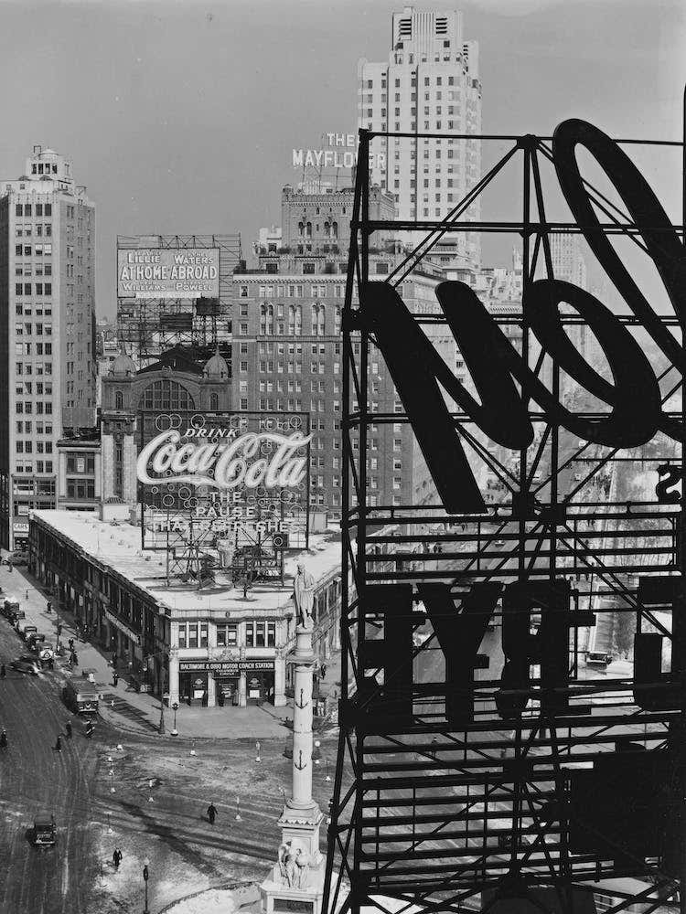 Columbus Circle, Manhattan 1938