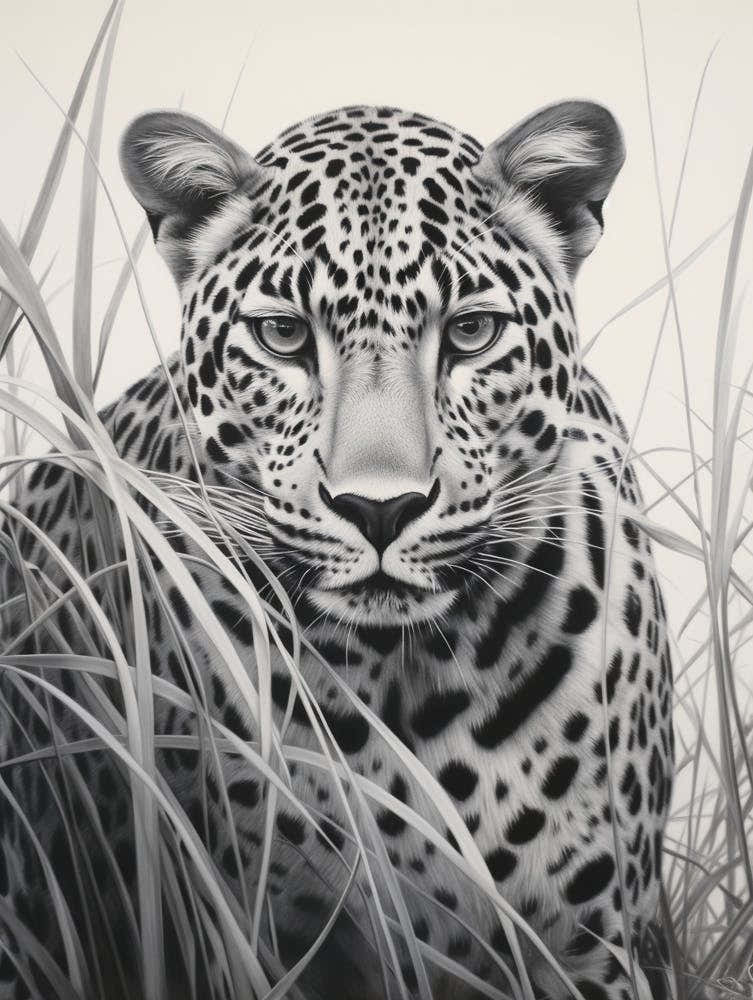 African Leopard Realism Portrait 1