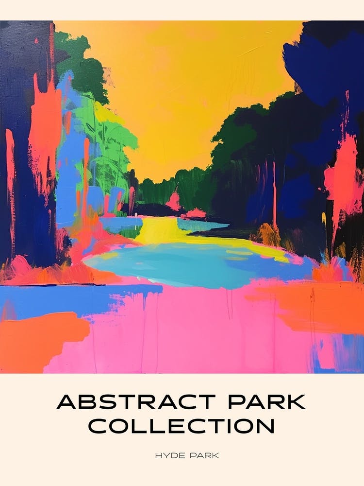 Abstract Park Collection Poster Hyde Park London 5