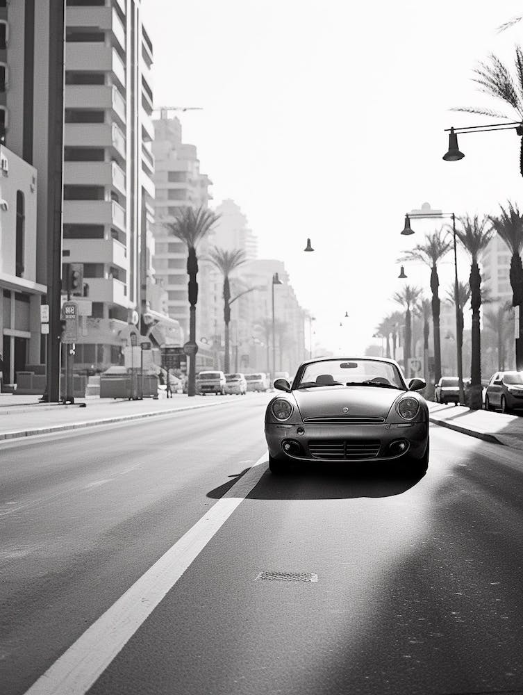 Dubai, United Arab Emirates, Black And White Old Photo 4