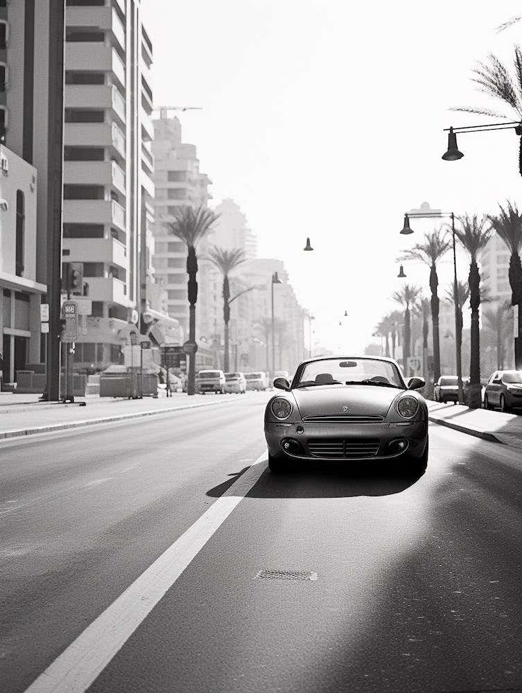 Dubai, United Arab Emirates, Black And White Old Photo 4