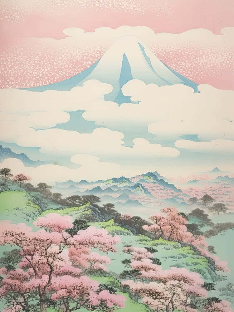 Mount Akagi In Gunma Japanese Landscape 2