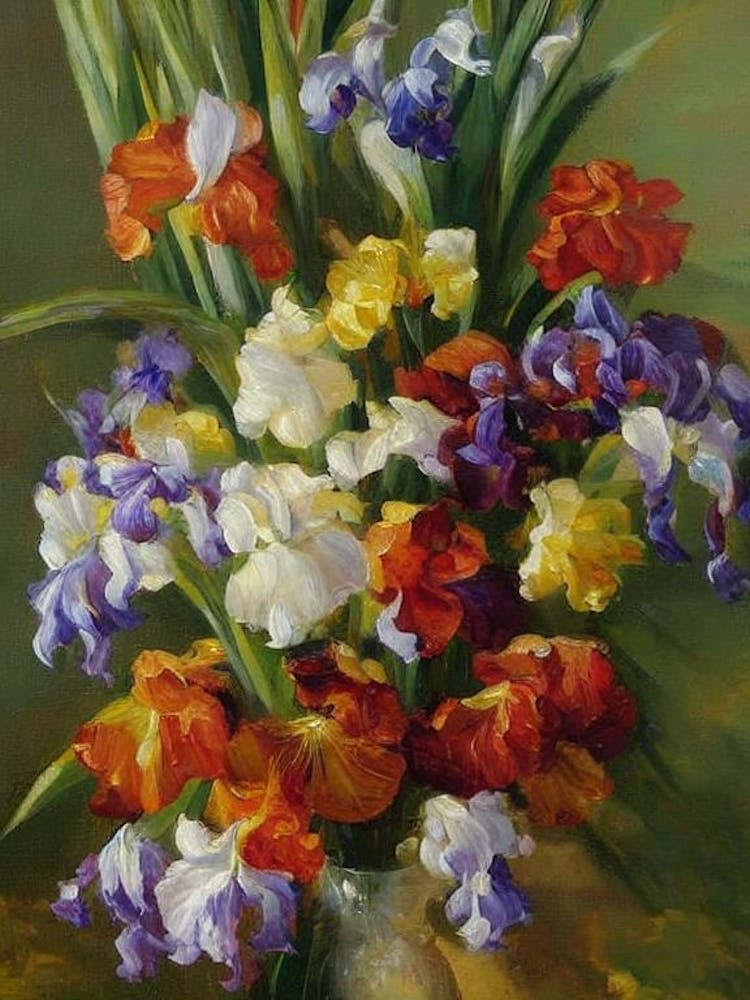 Iris Painting 3 Flower