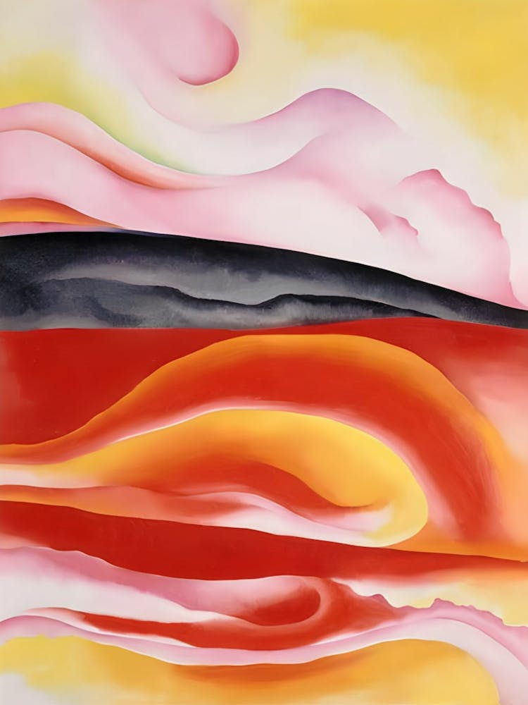 Georgia O'Keeffe - Red, Yollow And Black Streak