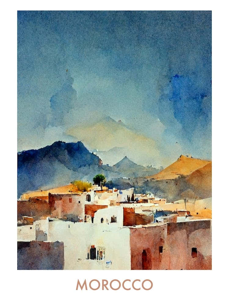 Morocco Watercolour Travel 2