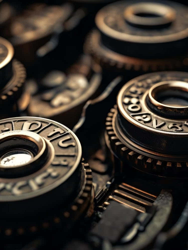 Close Up Of Old Typewriter