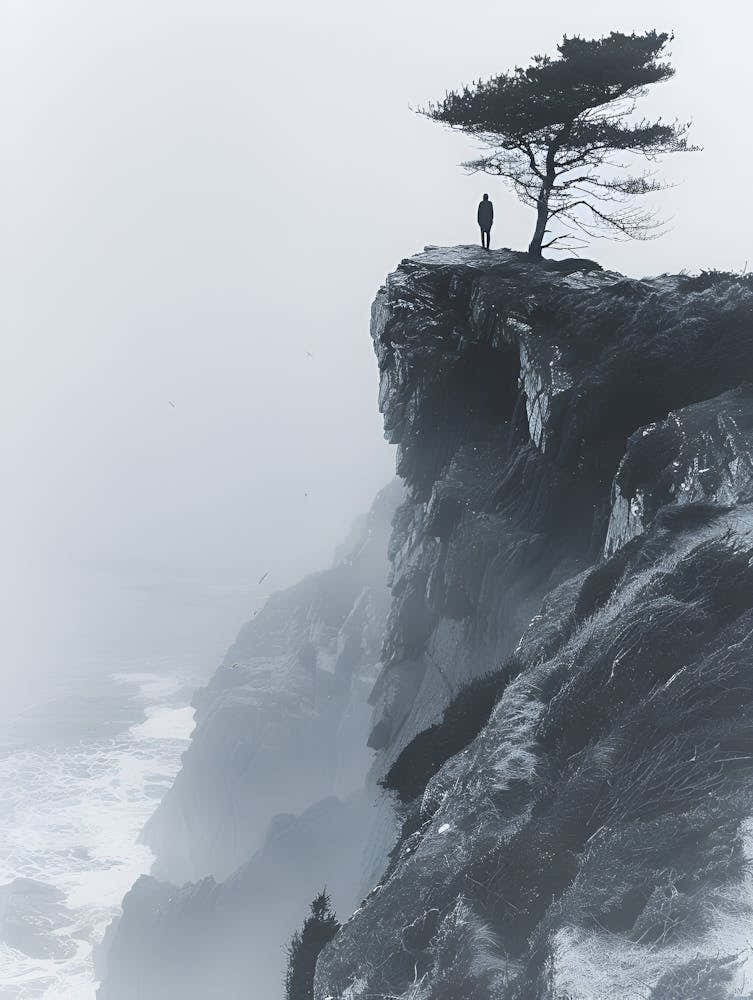 Lone Tree On The Cliff 1