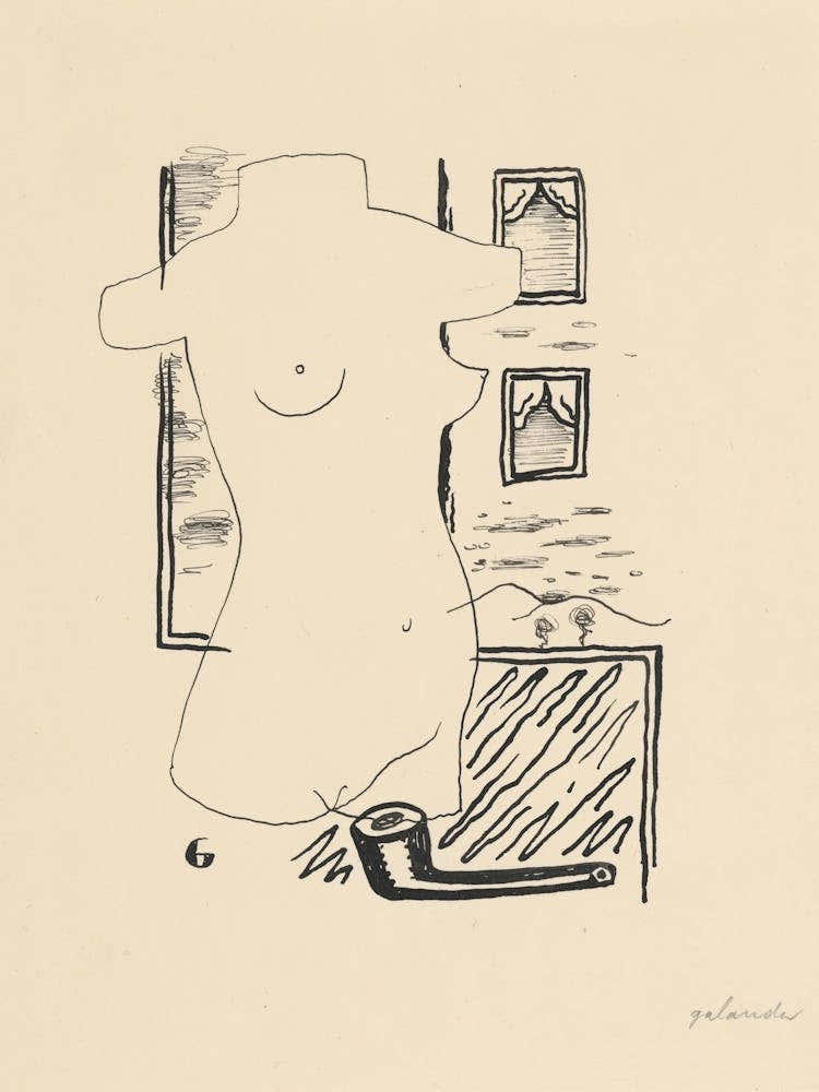 Woman And A Pipe, Mikuláš Galanda