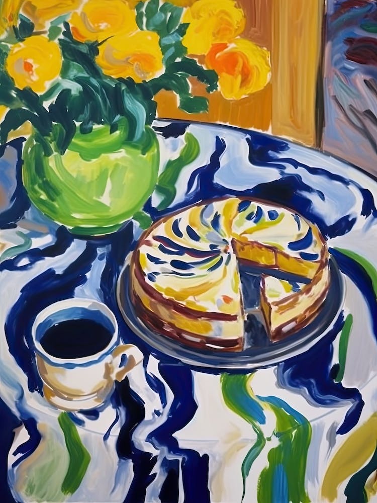 Key Lime Cheesecake Painting 3