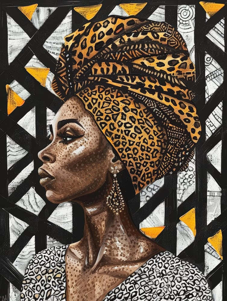African Woman With Turban 7