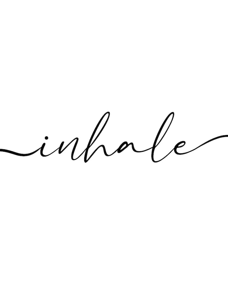Mental health Inhale print