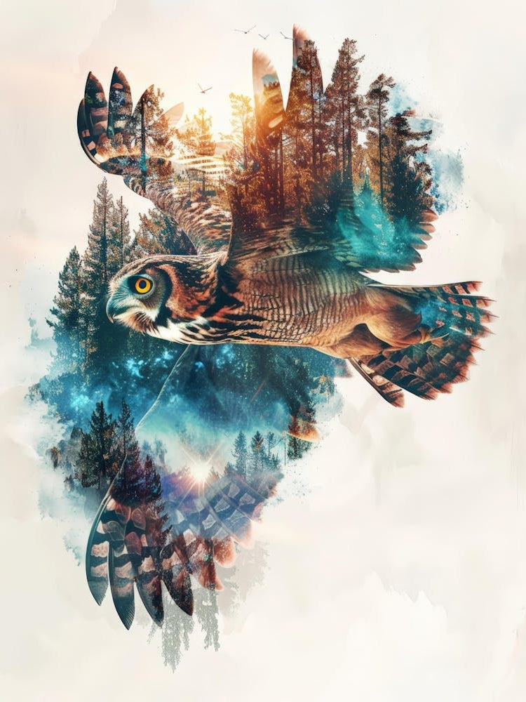 Owl In Flight 3