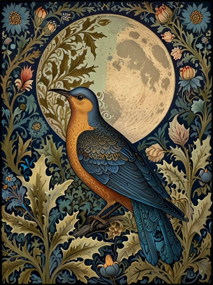 William Morris Bird In The Moonlight 2