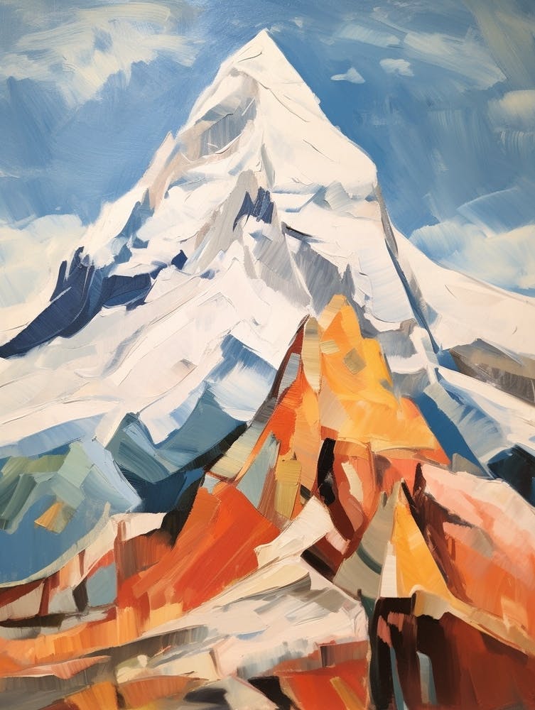 Huascaran Peru 5 Mountain Painting