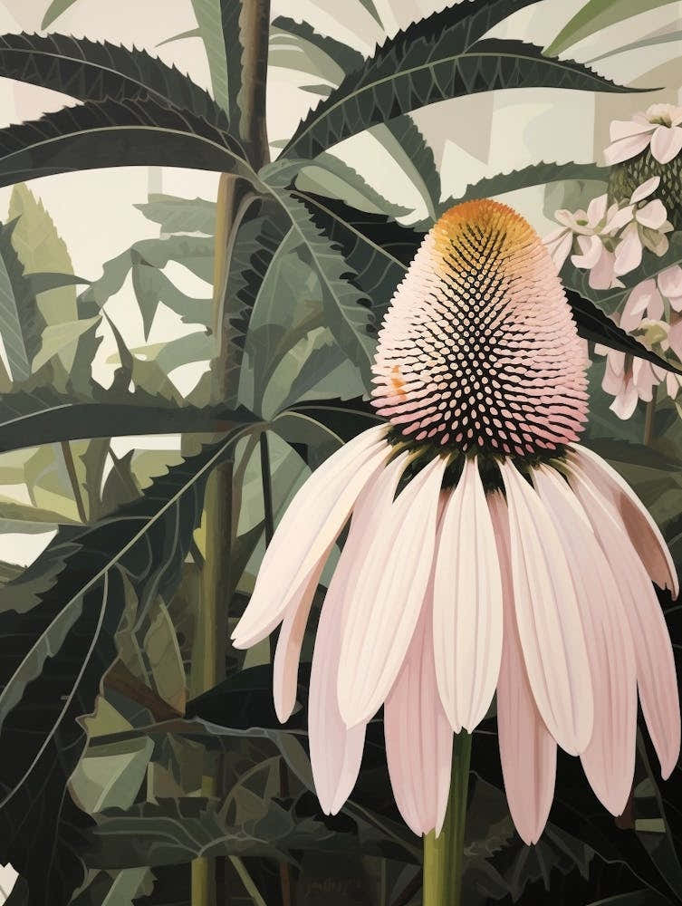 Flower Illustration Coneflower 1
