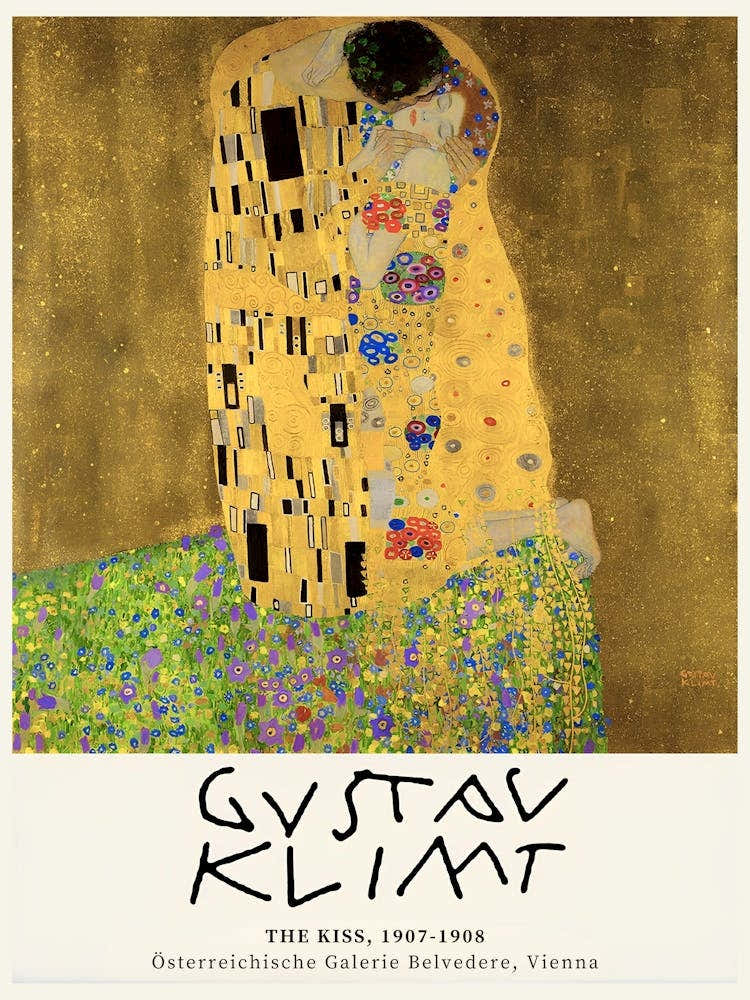 The Kiss By Gustav Klimt