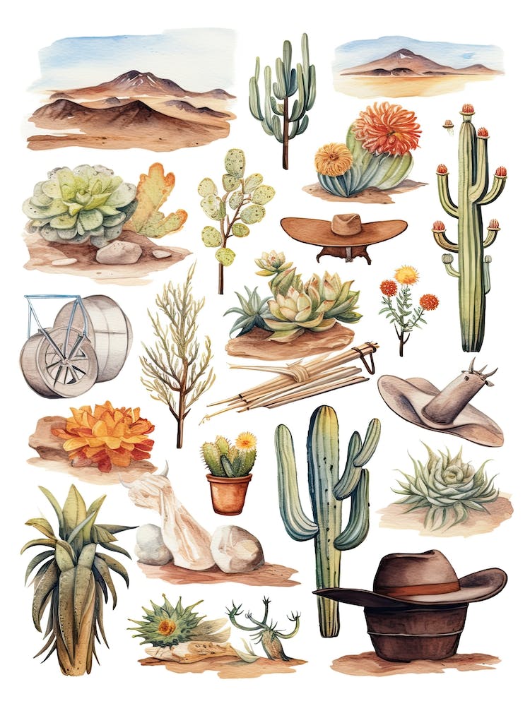 Cowboy Things Drawing 8