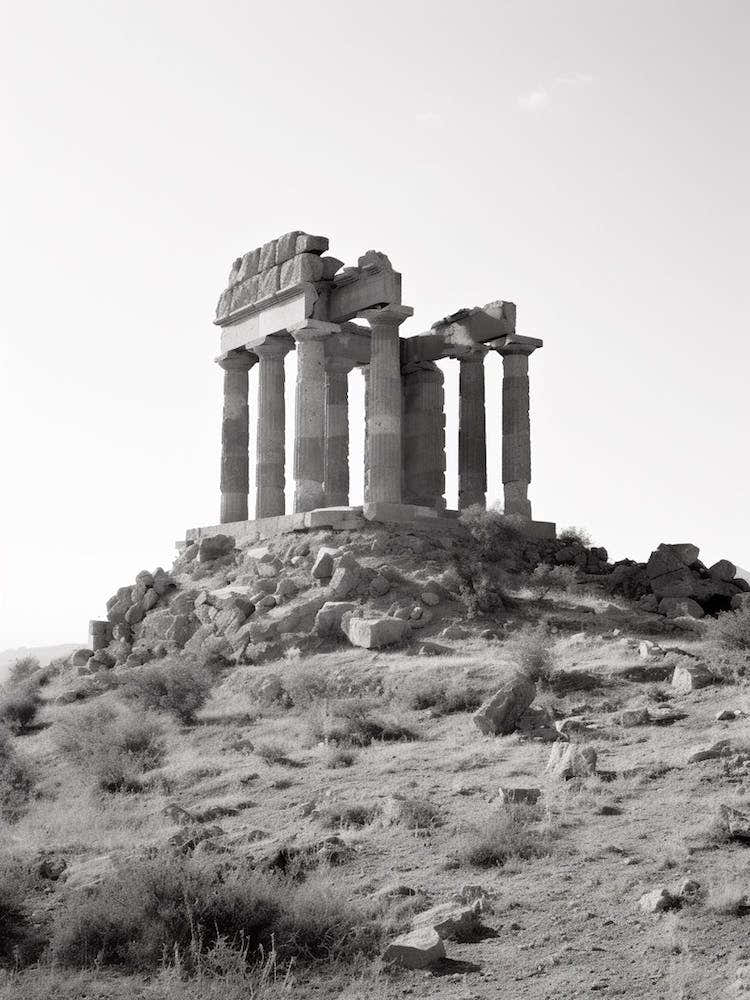 Agrigento, Italy, Black And White Photography 1