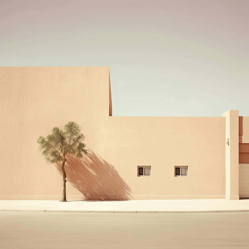 Serene Beach House Pastel Colours Summer Photography