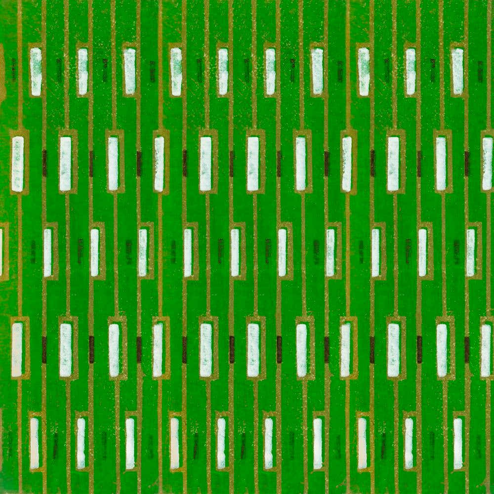 Vintage Ukiyo-e Woodblock Print Of Japanese Textile, Shima Shima, Furuya Korin (128)