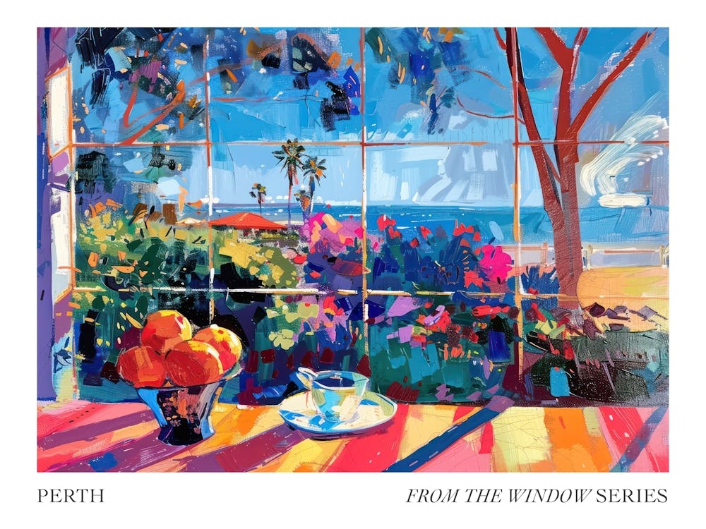 Perth From The Window Series Poster Painting 1