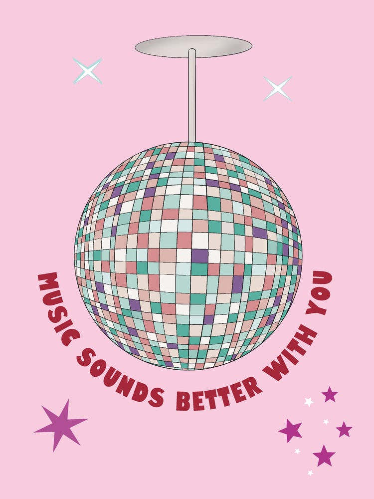 Music Sounds Better With You Music Pink