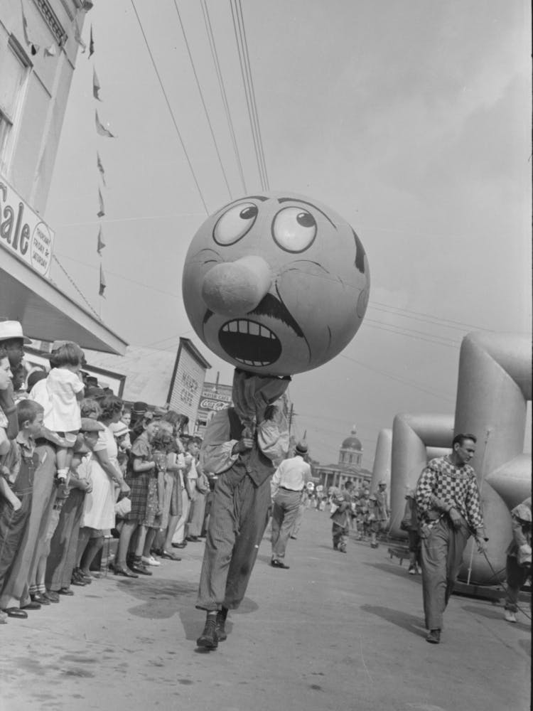 Untitled Photo, Possibly Related To Parade Of The Balloons, National Rice Festival, Crowley, Louisiana By Russell