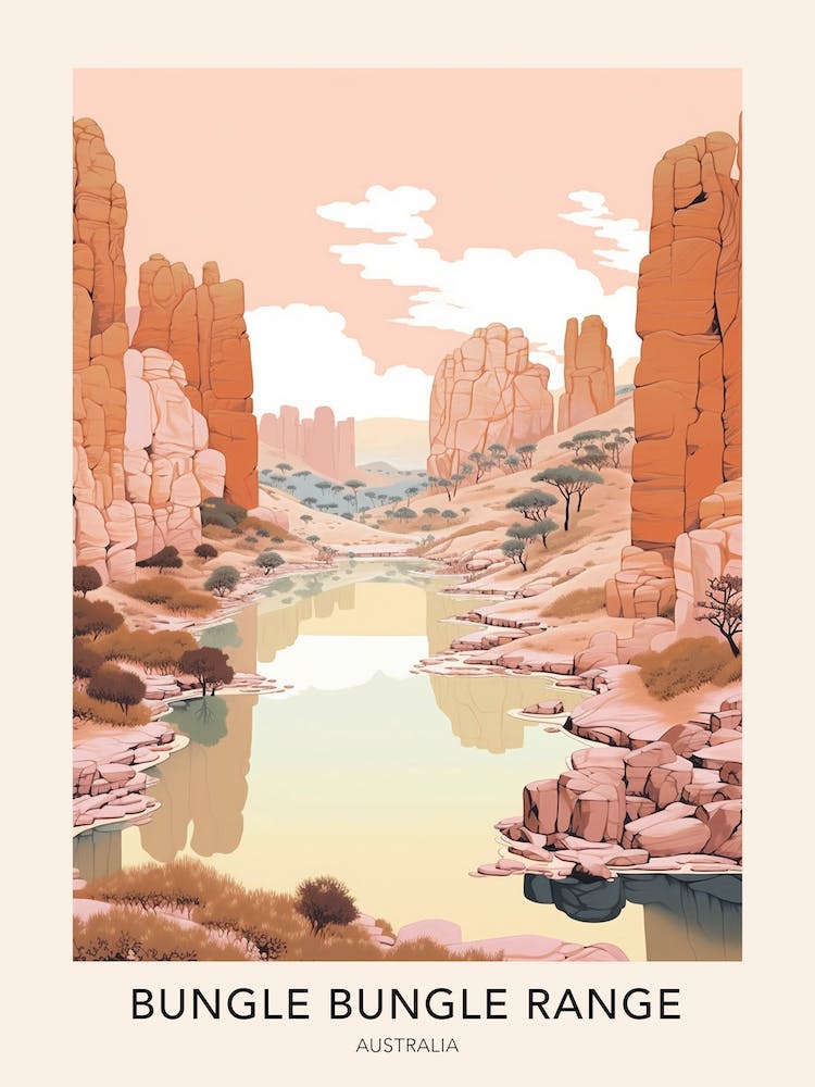 Bungle Bungle Range Australia Travel Poster