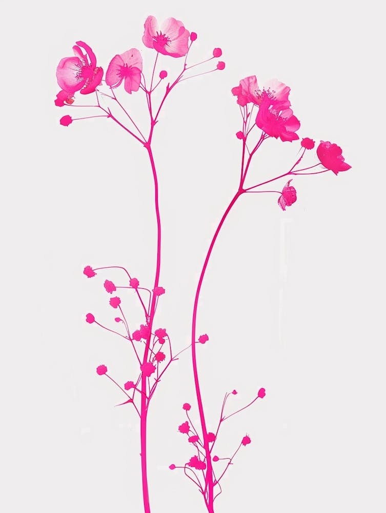 Hot Pink Babys Breath 1