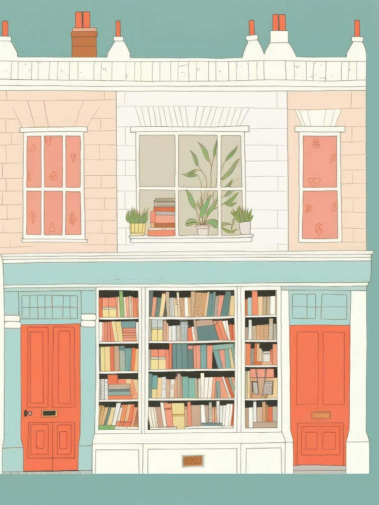 London The Book Nook Pastel Colours 3