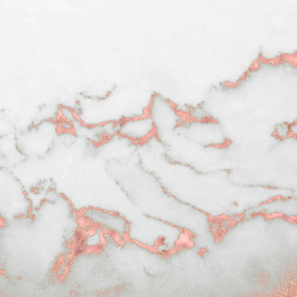 Pink Marble Rose Gold and White