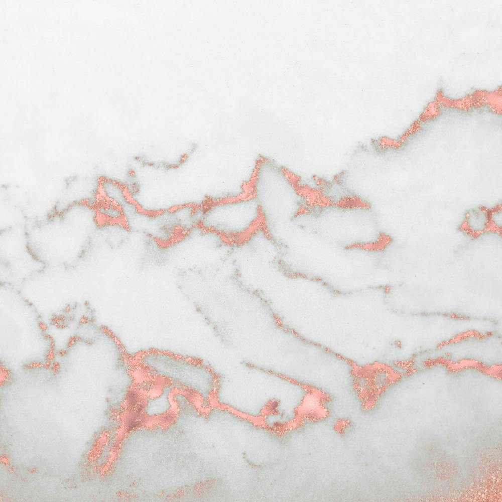 Pink Marble Rose Gold and White