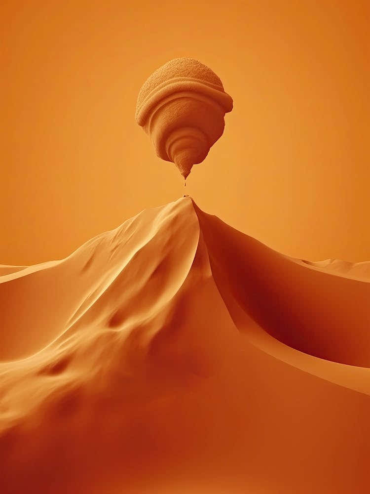 Dune Fan Art Orange Sky