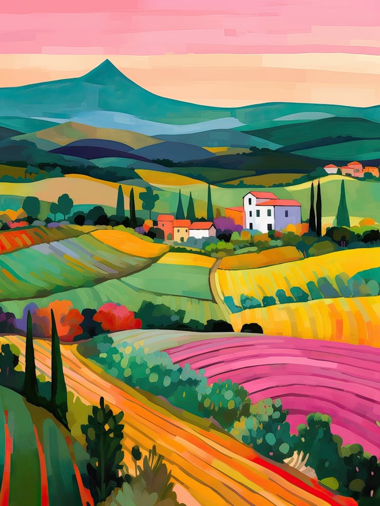 Tuscany Italy Bianchi Fields Travel Italy Housewarming Painting