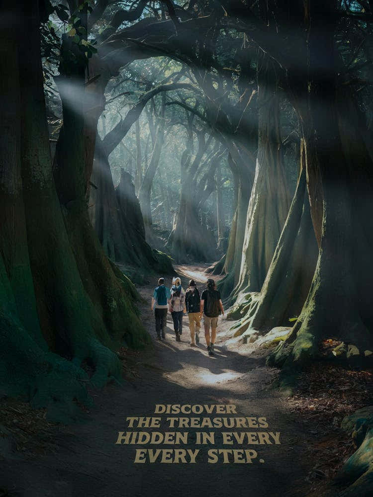 Inspirational Poster: DISCOVER THE TREASURES HIDDEN IN EVERY EVERY STEP!
