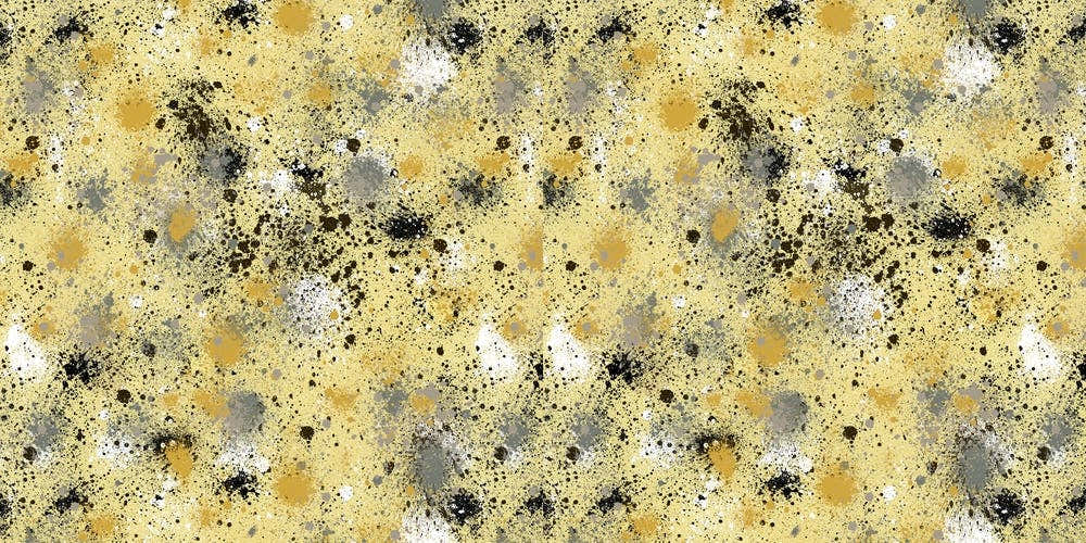 Ink Dust Splatter Yellow