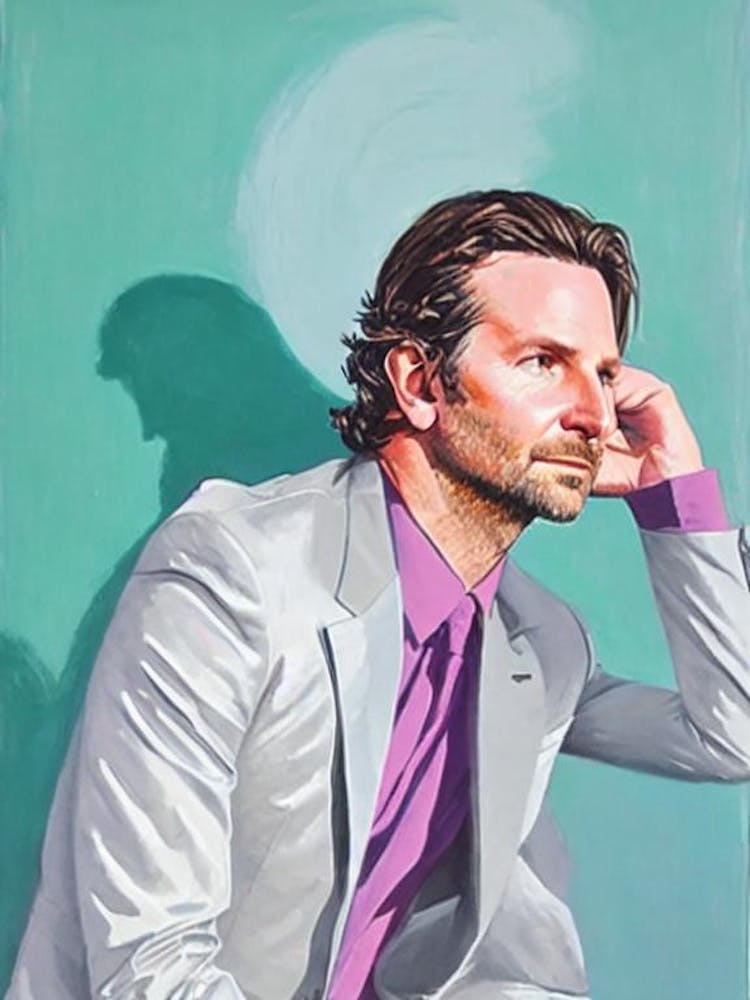 Bradley Cooper Colourful Illustration