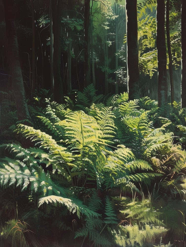 Wood Fern Painting 2